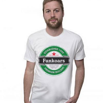 Heinekin White Tee